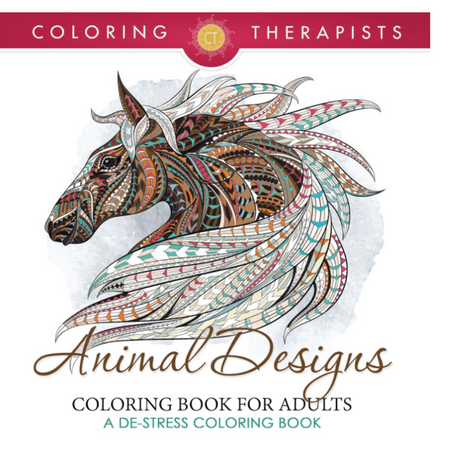 Animal Designs Coloring Book For Adults