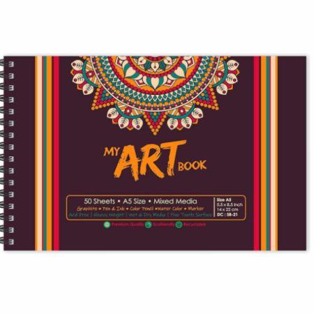 Mandala Art Themed A5 Sketch Book